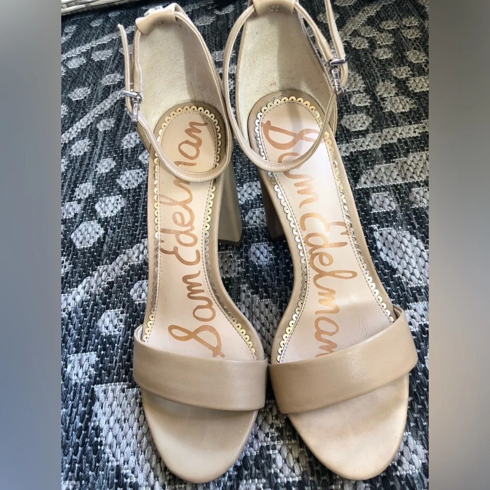 Sam Edelman Yaro Block Heel Sandal Size 7 - Picture 3 of 8